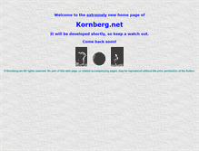 Tablet Screenshot of kornberg.net